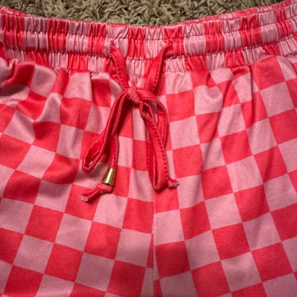 Pink Checkerd Shorts - Picture 3 of 3
